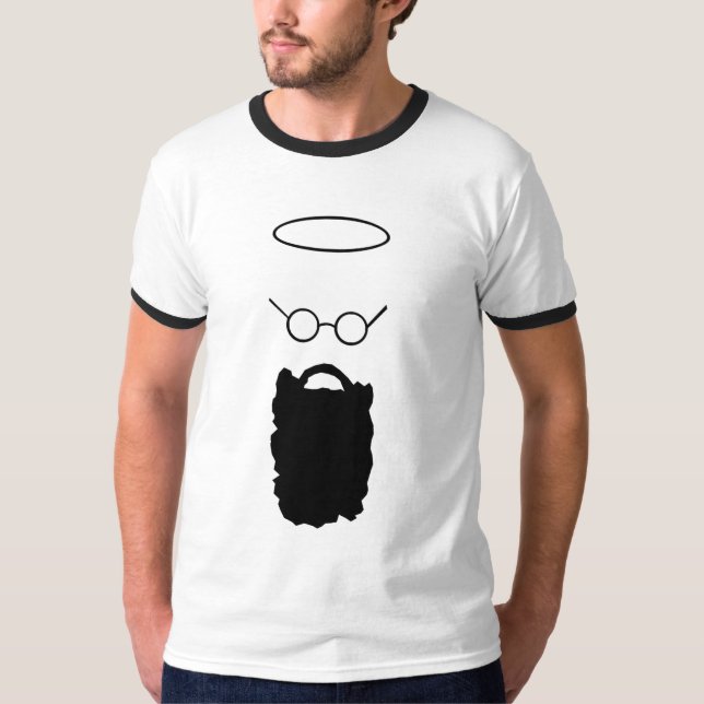 Skäggmanar för St. Maximillian Kolbes skjorta för Tee (Framsida)