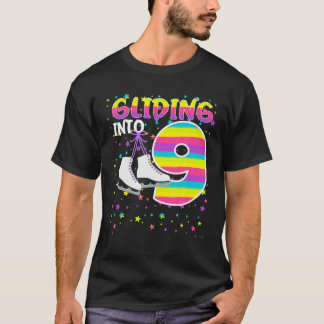 Skäggning 9:e födelsedagshuset som glider in i 9 å t shirt