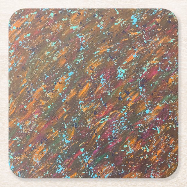 Skaggskrika pappers coaster underlägg papper kvadrat (Framsidan)