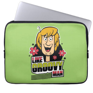 Skagisk grafik "som Groovy Man" Laptop Fodral