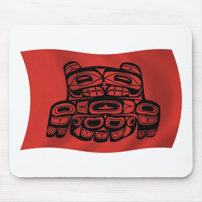 Skagit Tribe Flag Musmattor (Framsidan)