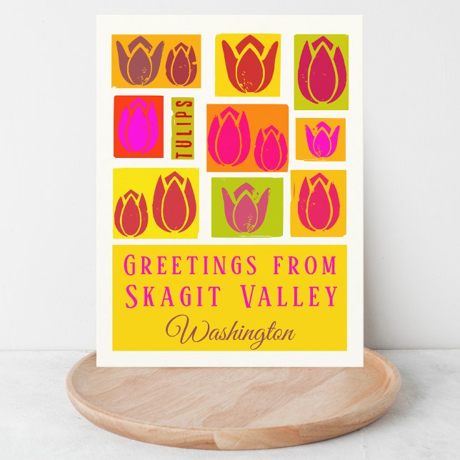 Skagit Valley County Tulip Washington Vykort (Skapare uppladdad)