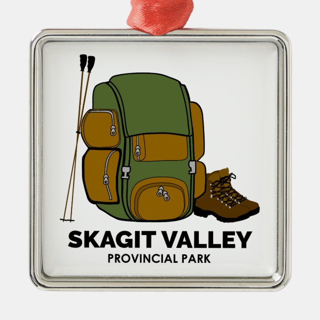 Skagit Valley Province Park Backpack Julgransprydnad Metall (Framsidan)
