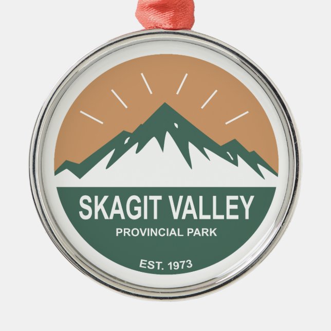 Skagit Valley Provinspark Julgransprydnad Metall (Framsidan)