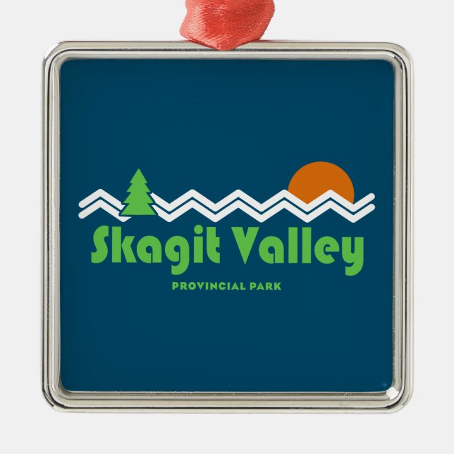 Skagit Valley Provinspark Retro Julgransprydnad Metall (Framsidan)