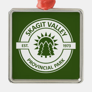 Skagit Valley Provinspark Sol Träd Julgransprydnad Metall