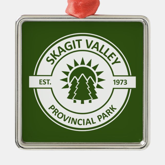 Skagit Valley Provinspark Sol Träd Julgransprydnad Metall (Framsidan)