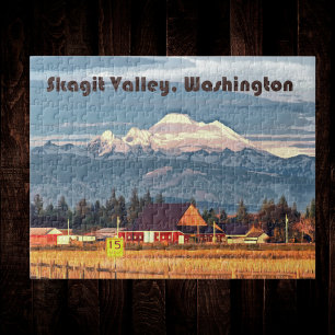 Skagit Valley WA Farm Mount Baker Pussel