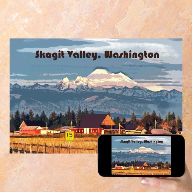 Skagit Valley WA Farm Mount Baker Travel Poster (Skapare uppladdad)