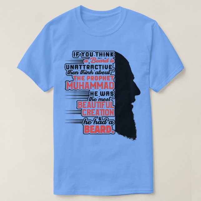 Skägret är vackert t shirt (Design framsida)