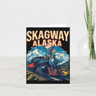 Skagway Alaska Ånglokomotiv Gateway Klondike Kort