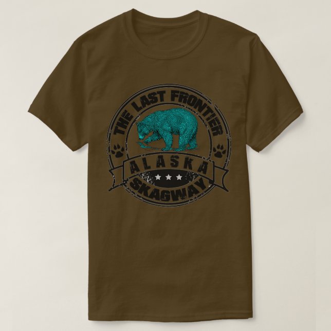 Skagway Alaska Bear T Shirt (Design framsida)