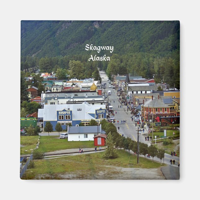 Skagway, Alaska Magnet (Framsidan)