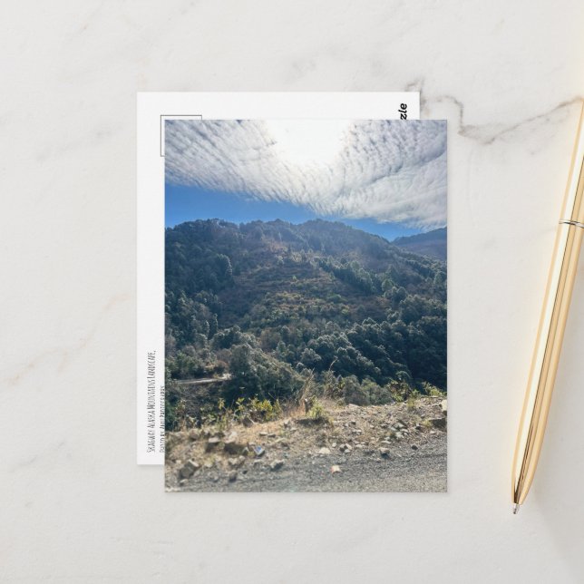 Skagway, Alaskabergen Landcape Postcard Vykort (Fram/Back In Situ)