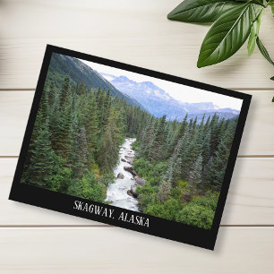 Skagway Alaskanska Berg Landskap Vykort