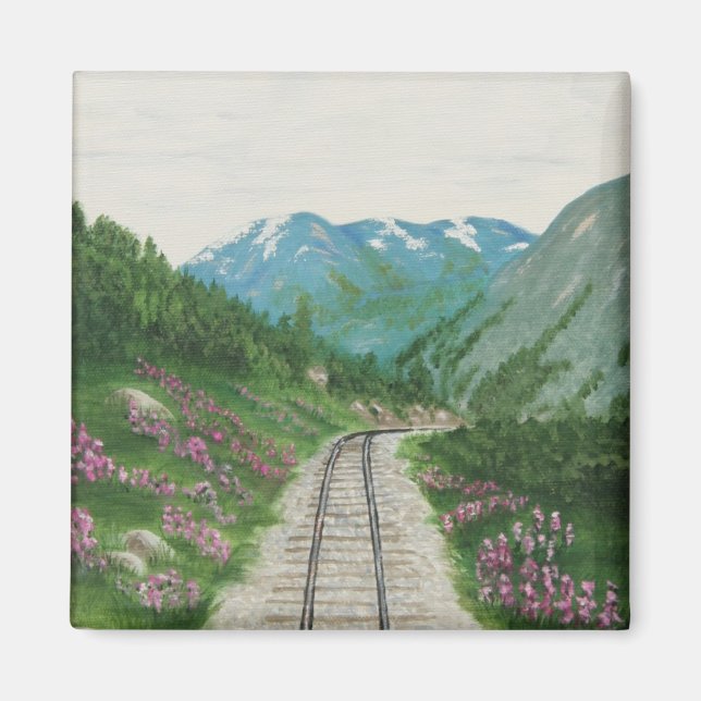 Skagway Railroad Magnet (Framsidan)