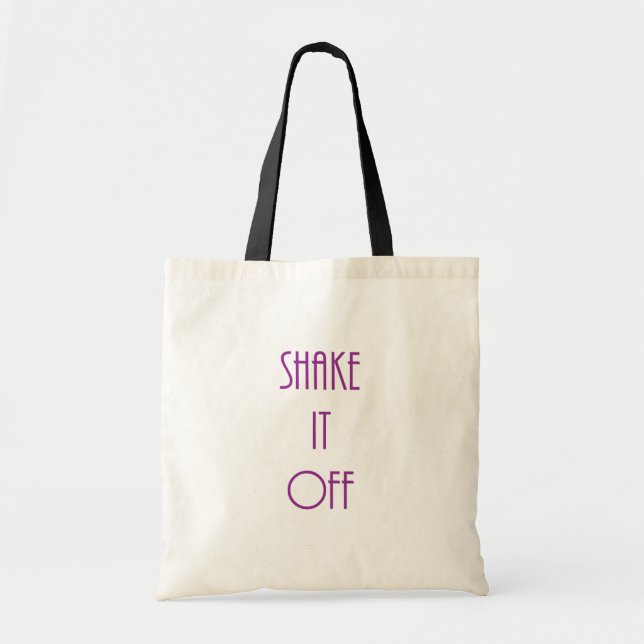 "Skaka av" Tote Bag Tygkasse (Framsidan)