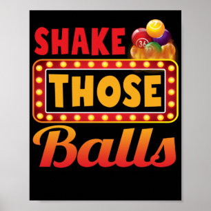 Skaka Bollar Bingo-designerna kasino Gambling Poster