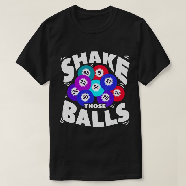 Skaka Bollar Funny Bingo T-Shirt (Design framsida)