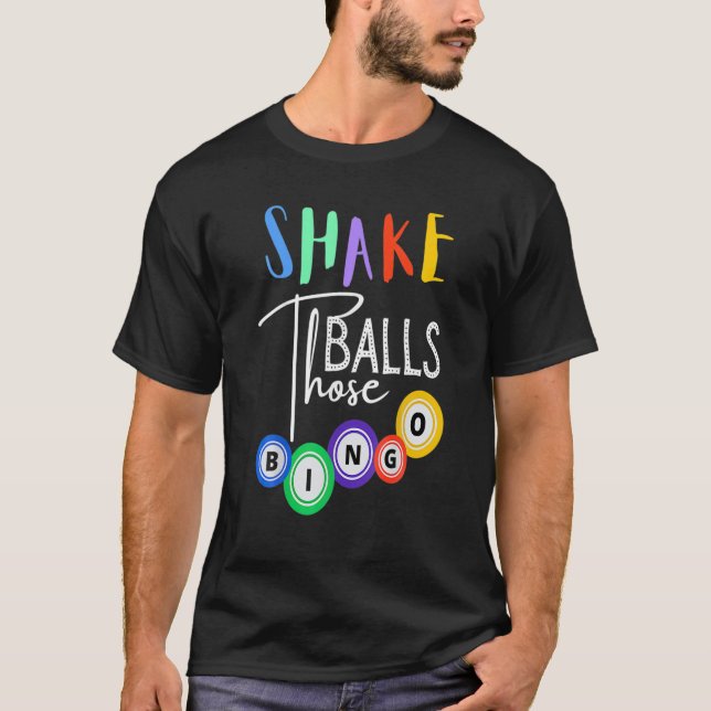 Skaka de Bollar, Bingo Player Casino Gambli T Shirt (Framsida)