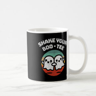 Skaka din Boo-T-värd Retro Halloween-dräkt M Kaffemugg