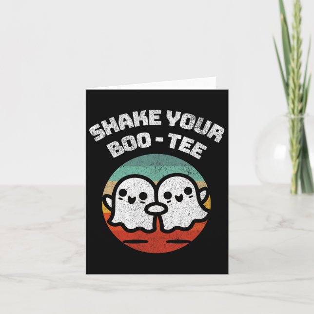 Skaka din Boo-T-värd Retro Halloween-dräkt M Kort (Framsida)