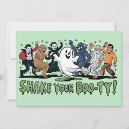 Skaka din Boo-ty Vampire Mummy Ghost Inbjudningar