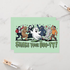 Skaka din Boo-ty Vampire Mummy Ghost Inbjudningar
