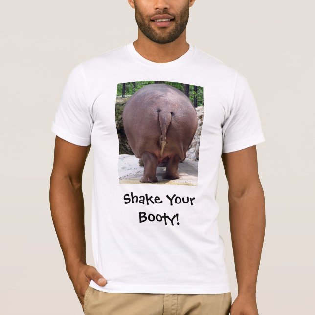 Skaka din booty, skaka din booty! tee shirt (Framsida)
