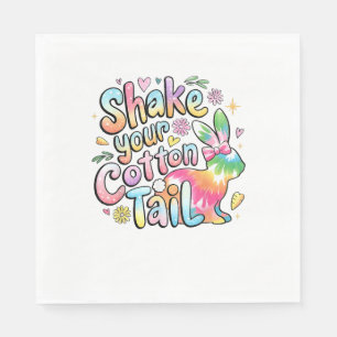 Skaka din Cotton Svan Funny Retro Påskhare Ki Pappersservett