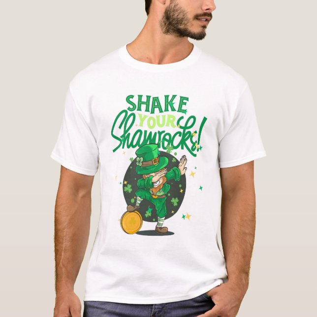 Skaka din shamrock  t shirt (Framsida)