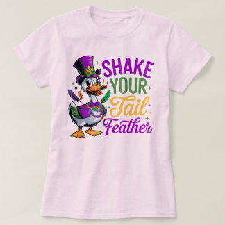 🎭 Skaka din Svan-ludd Mardi Gras T-Shirt - Fu