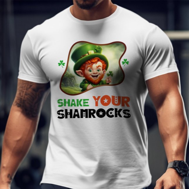 Skaka dina Shamrocks - Carnival Klöver Bäck T Shirt (Skapare uppladdad)