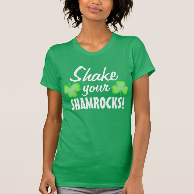 Skaka dina Shamrocks T Shirt (Framsida)