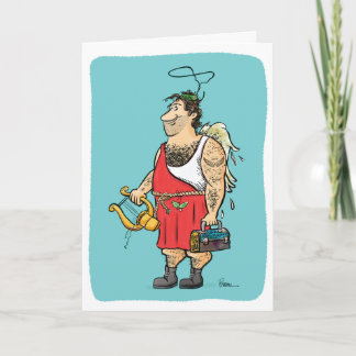 Skaka Helgdag Hairy Angel Card Kort