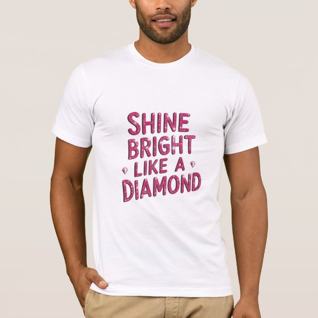 Skaka ljus som en romb t shirt (Framsida)