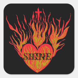 Skaka ljuset fyrkantigt klistermärke