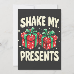 Skaka min Presenter Funny Julklapp Spara Datumet
