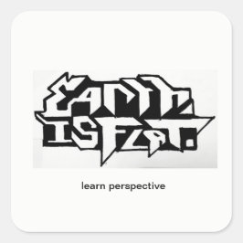 skaka ögonen fyrkantigt klistermärke