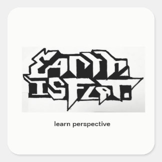 skaka ögonen fyrkantigt klistermärke