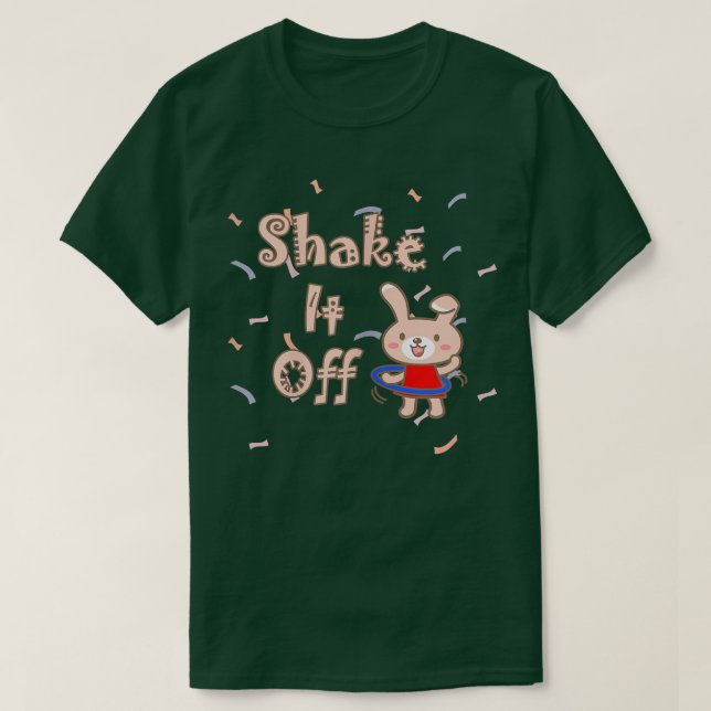Skaka om av Bunny Hula Ring  T Shirt (Design framsida)