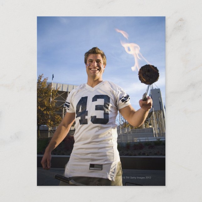 skaka party före fotbollsmatchen inbjudan vykort (Framsida)