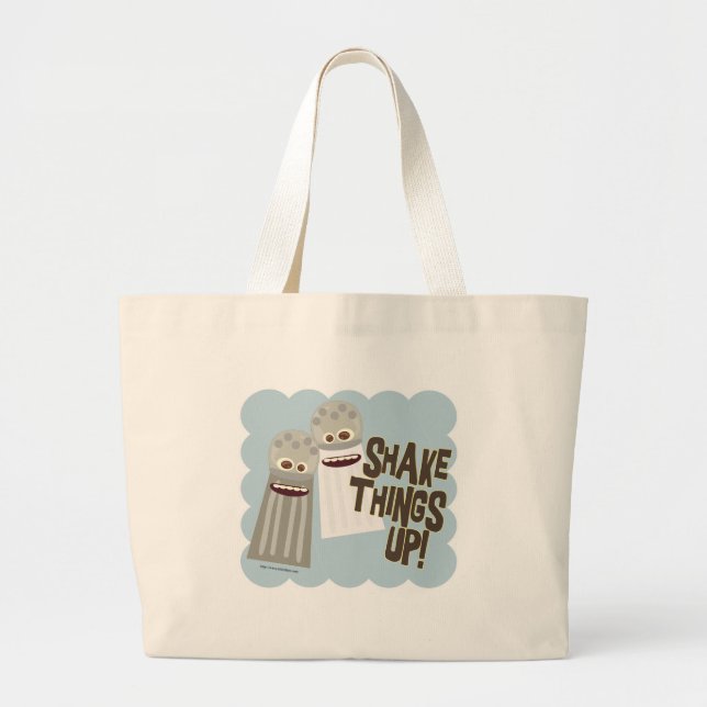 Skaka Sak Tecknad Pals-Roligt för  av saltlösning Jumbo Tygkasse (Framsidan)