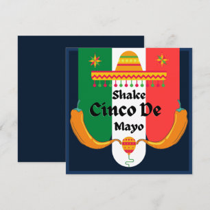Skaka Skaka Skaka Cinco De Mayo Fest Julkort