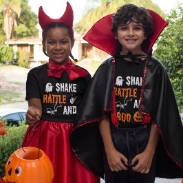 Skaka, skallra, Boo Rolig Skelettpumpa Halloween T Shirt