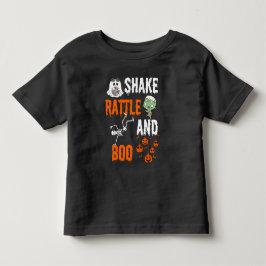 Skaka, skallra, Boo Skelett Zombie Kul Halloween T Shirt