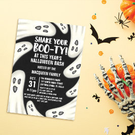 Skaka Spöken Halloween med din booGlowing Inbjudningar