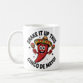 Skaka upp den här Cinco de Mayo! Red Chili Pepper Kaffemugg