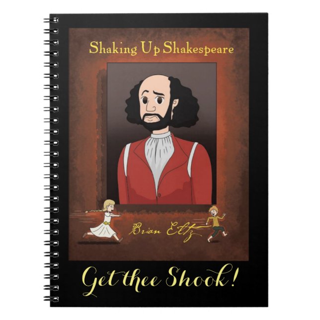 Skaka upp Shakespeare Spiral fotopatbok Anteckningsbok (Framsidan)