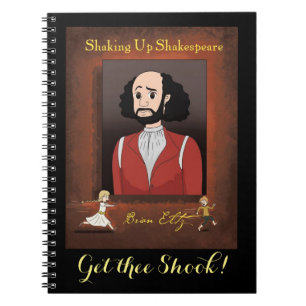 Skaka upp Shakespeare Spiral Photo Notebook Anteckningsbok
